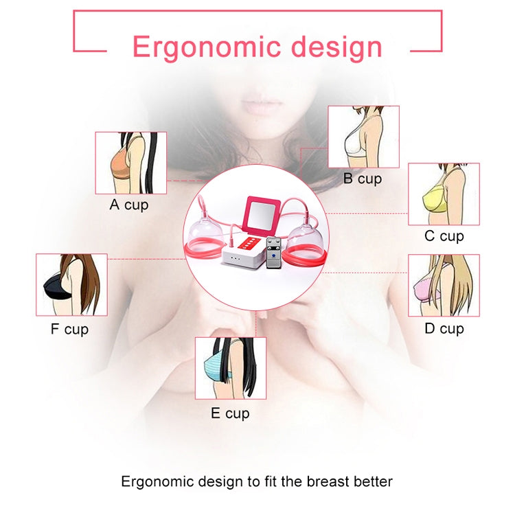 Portable USB Charging Chest Electric Massage Instrument, Style:Remote Control(C Cup)