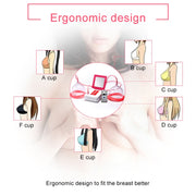 Portable USB Charging Chest Electric Massage Instrument, Style:Remote Control(C Cup)