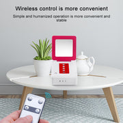 Portable USB Charging Chest Electric Massage Instrument, Style:Remote Control(D Cup)