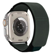 For Apple Watch Ultra 49mm Loop Woven Nylon Watch Band(Fir Green)