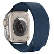 For Apple Watch Ultra 49mm Loop Woven Nylon Watch Band(Dark Blue) - Watch Bands by PMC TechLife | Online Shopping South Africa | PMC TechLife | Buy Now Pay Later Mobicred
