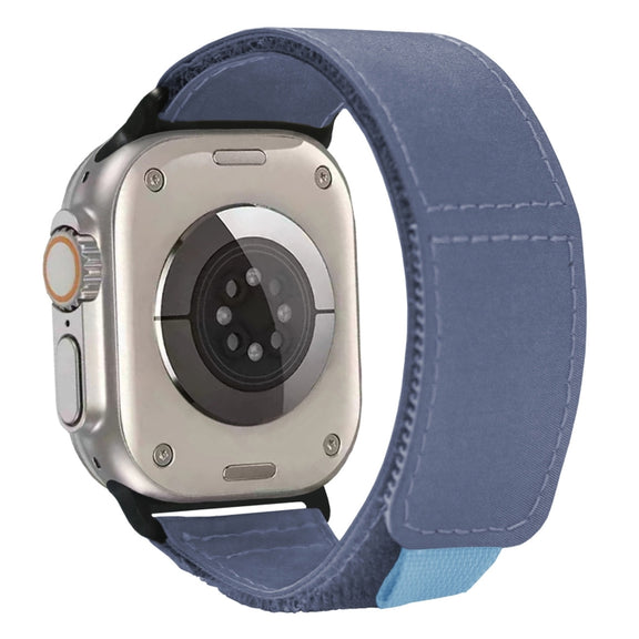 For Apple Watch Ultra 49mm Loop Woven Nylon Watch Band(Sky Blue)