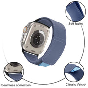 For Apple Watch Ultra 49mm Loop Woven Nylon Watch Band(Midnight)