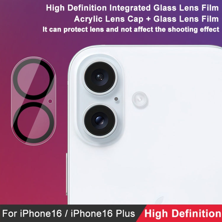 For iPhone 16 / 16 Plus imak High Definition Integrated Glass Lens Film