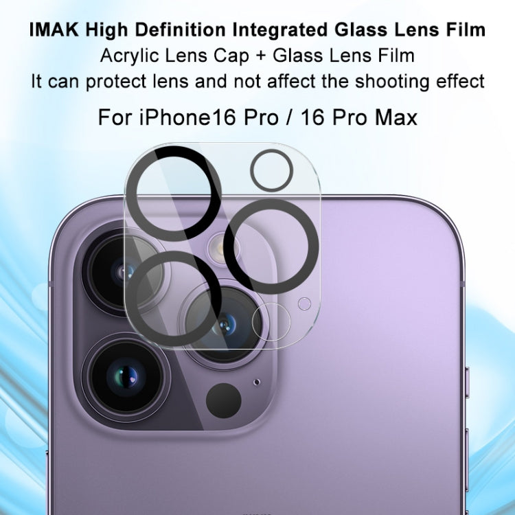 For iPhone 16 Pro / 16 Pro Max imak High Definition Integrated Glass Lens Film