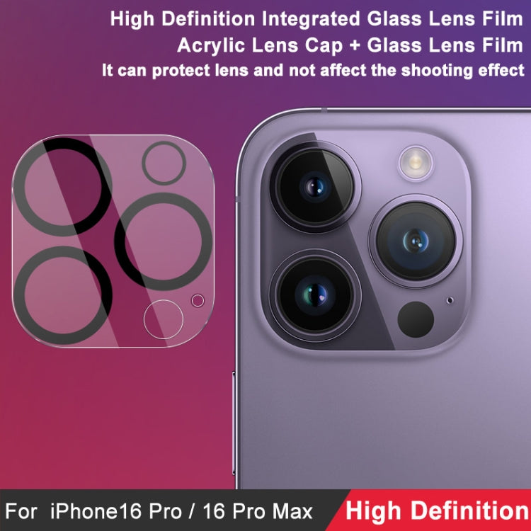 For iPhone 16 Pro / 16 Pro Max imak High Definition Integrated Glass Lens Film