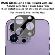 For iPhone 16 Pro / 16 Pro Max imak High Definition Integrated Glass Lens Film Black Version