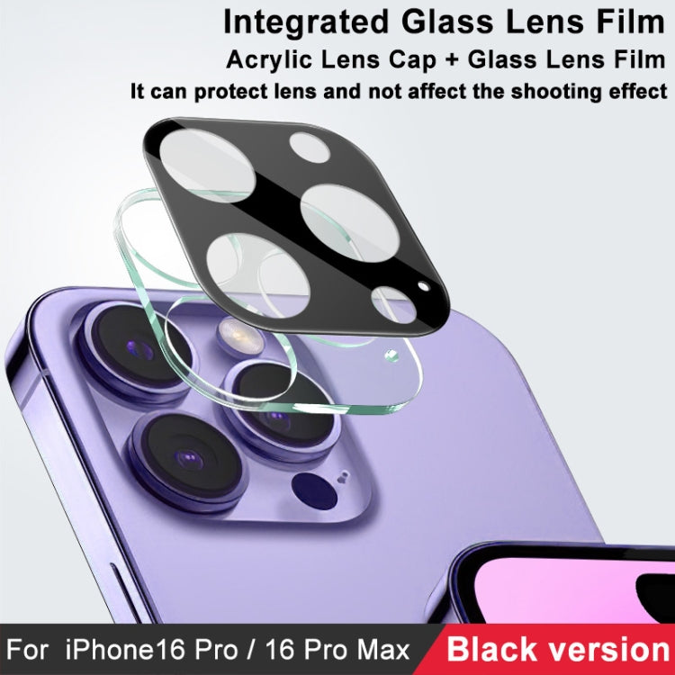 For iPhone 16 Pro / 16 Pro Max imak High Definition Integrated Glass Lens Film Black Version