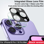 For iPhone 16 Pro / 16 Pro Max imak High Definition Integrated Glass Lens Film Black Version