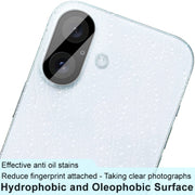 For iPhone 16 / 16 Plus imak High Definition Integrated Glass Lens Film Black Version