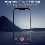 For iPhone 16e imak High Definition Integrated Glass Lens Film Black Version
