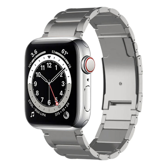 For Apple Watch Series 6 44mm Titanium Metal Watch Band(Silver)