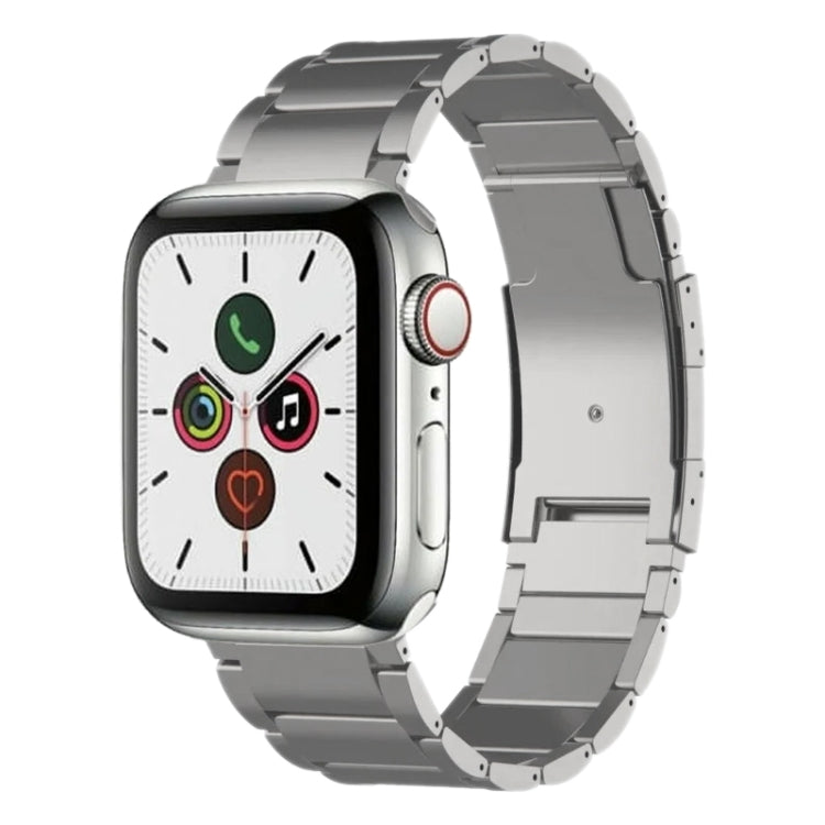 For Apple Watch Series 5 40mm Titanium Metal Watch Band(Silver)