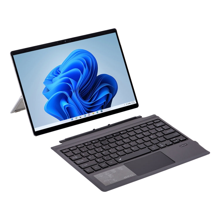 1089DC-ES Spanish Backlit Magnetic Bluetooth 3.0 Keyboard for Microsoft Surface Pro 7 / 6 / 2017 / 4 / 3(Grey)