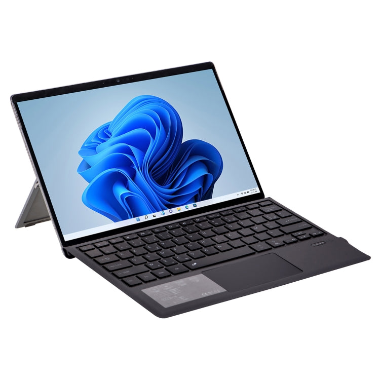 1089DC-PT Portuguese Backlit Magnetic Bluetooth 3.0 Keyboard for Microsoft Surface Pro 7 / 6 / 2017 / 4 / 3(Grey)