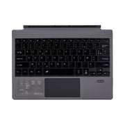1089DC-FR French Backlit Magnetic Bluetooth 3.0 Keyboard for Microsoft Surface Pro 7 / 6 / 2017 / 4 / 3(Grey)
