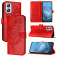 For Blackview A52 Embossed Butterfly Leather Phone Case(Red) - More Brand by PMC TechLife | Online Shopping South Africa | PMC TechLife | Buy Now Pay Later Mobicred