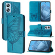 For Blackview A52 Embossed Butterfly Leather Phone Case(Blue) - More Brand by PMC TechLife | Online Shopping South Africa | PMC TechLife | Buy Now Pay Later Mobicred