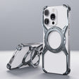 For iPhone 13 Pro / 14 Pro / 15 Pro Aluminum Alloy Frameless 360-Degree Rotating Phone Case(Grey) - iPhone 15 Pro Cases by PMC TechLife | Online Shopping South Africa | PMC TechLife | Buy Now Pay Later Mobicred