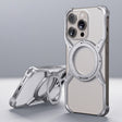 For iPhone 13 Pro / 14 Pro / 15 Pro Aluminum Alloy Frameless 360-Degree Rotating Phone Case(Silver) - iPhone 15 Pro Cases by PMC TechLife | Online Shopping South Africa | PMC TechLife | Buy Now Pay Later Mobicred