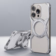 For iPhone 15 Pro Max Aluminum Alloy Frameless 360-Degree Rotating Phone Case(Silver) - free shipping - PMC TechLife - Order now!