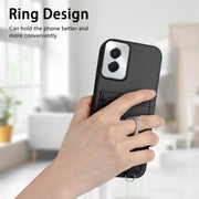 For Motorola Moto G Power 5G 2024 R20 Ring Card Holder Phone Case(Black)
