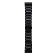 For Garmin Fenix 7 / Forerunner 965 22mm Three-Bead Magnetic Buckle Metal Quick Release Watch Band(Black)
