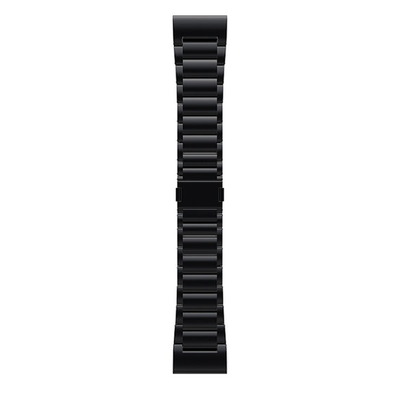 For Garmin Fenix 7 / Forerunner 965 22mm Three-Bead Magnetic Buckle Metal Quick Release Watch Band(Black)