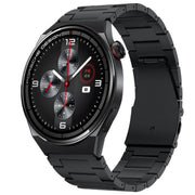 22mm Three-Bead Magnetic Buckle Titanium Alloy Watch Band(Black)