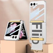 For Samsung Galaxy Z Flip6 / Flip7 FE GKK Integrated Ultra-thin Wristband Holder Phone Case(Silver)