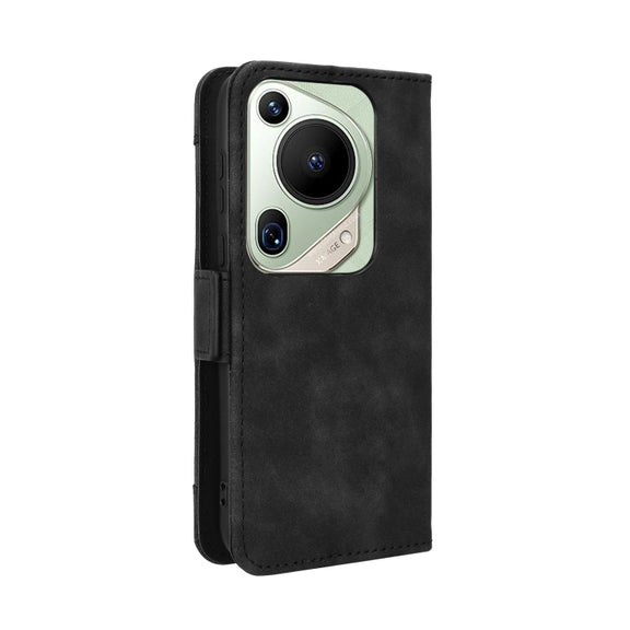 For Huawei Pura 70 Pro / 70 Pro+ Skin Feel Calf Texture Card Slots Leather Phone Case(Black)