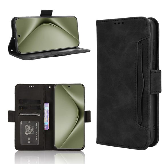 For Huawei Pura 70 Pro / 70 Pro+ Skin Feel Calf Texture Card Slots Leather Phone Case(Black)