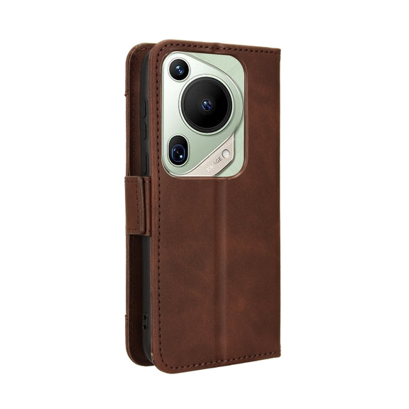 For Huawei Pura 70 Pro / 70 Pro+ Skin Feel Calf Texture Card Slots Leather Phone Case(Brown)