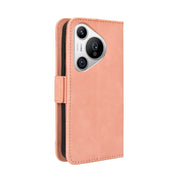 For Huawei Pura 70 Skin Feel Calf Texture Card Slots Leather Phone Case(Pink)