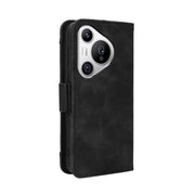For Huawei Pura 70 Skin Feel Calf Texture Card Slots Leather Phone Case(Black)
