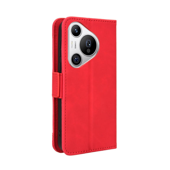 For Huawei Pura 70 Skin Feel Calf Texture Card Slots Leather Phone Case(Red)