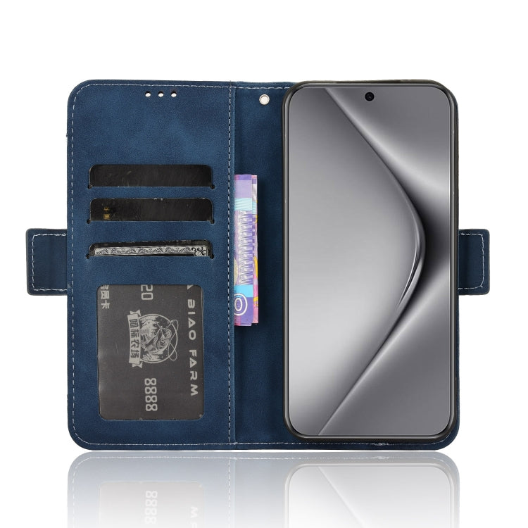 For Huawei Pura 70 Skin Feel Calf Texture Card Slots Leather Phone Case(Blue)