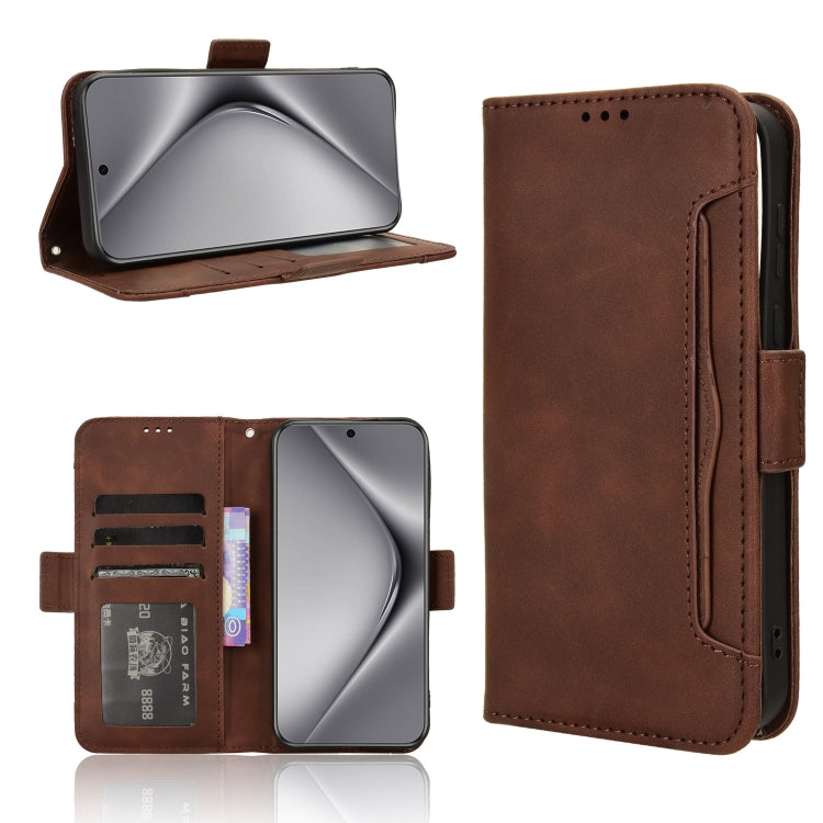 For Huawei Pura 70 Skin Feel Calf Texture Card Slots Leather Phone Case(Brown)