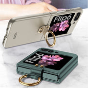 For Samsung Galaxy Z Flip6 GKK Ultra-thin PC Full Coverage Phone Case with Ring Holder(Pink)