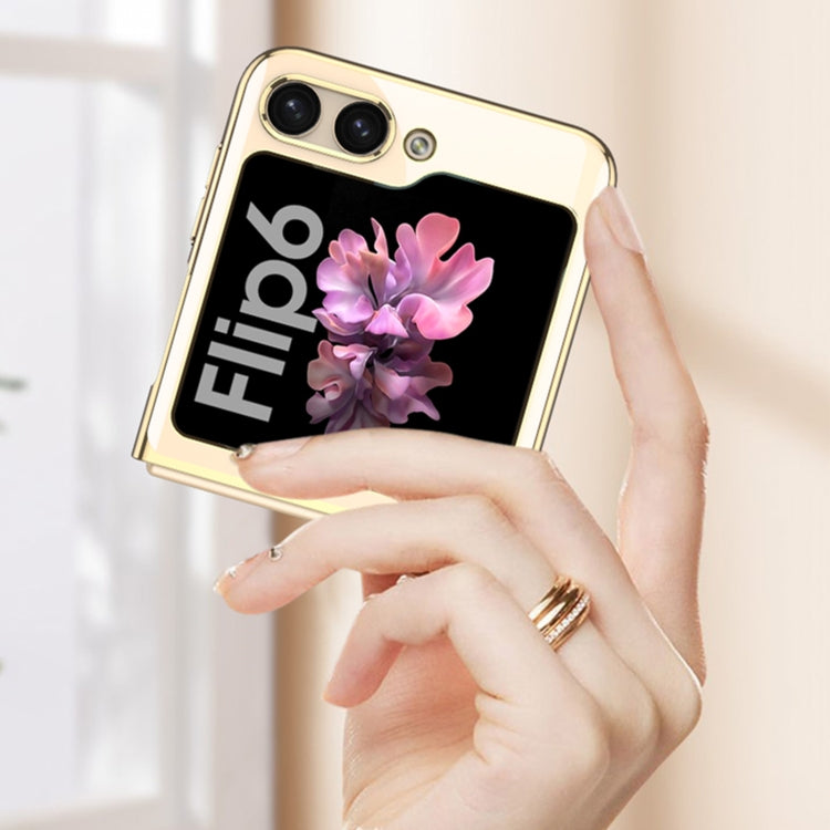 For Samsung Galaxy Z Flip6 / Flip7 FE GKK Electroplating Full Coverage Phone Case(Transparent)