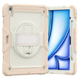 For iPad Air 13 2024 Silicone Hybrid PC Tablet Case with Shoulder Strap(Beige + Rose Gold) - iPad Air 13 2024 Cases by PMC TechLife | Online Shopping South Africa | PMC TechLife | Buy Now Pay Later Mobicred