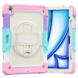 For iPad Air 13 2024 Silicone Hybrid PC Tablet Case with Shoulder Strap(Camouflage Pink) - iPad Air 13 2024 Cases by PMC TechLife | Online Shopping South Africa | PMC TechLife | Buy Now Pay Later Mobicred