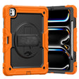 For iPad Pro 13 2024 Silicone Hybrid PC Tablet Case with Shoulder Strap(Orange) - free shipping - PMC TechLife - Order now!