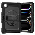 For iPad Pro 13 2024 Silicone Hybrid PC Tablet Case with Shoulder Strap(Black) - iPad Pro 13 2024 Cases by PMC TechLife | Online Shopping South Africa | PMC TechLife | Buy Now Pay Later Mobicred