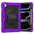 For iPad Pro 13 2024 Silicone Hybrid PC Tablet Case with Shoulder Strap(Purple) - iPad Pro 13 2024 Cases by PMC TechLife | Online Shopping South Africa | PMC TechLife | Buy Now Pay Later Mobicred