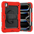 For iPad Pro 11 2024 Silicone Hybrid PC Tablet Case with Shoulder Strap(Red) - iPad Pro 11 2024 Cases by PMC TechLife | Online Shopping South Africa | PMC TechLife | Buy Now Pay Later Mobicred