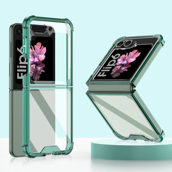 For Samsung Galaxy Z Flip6 GKK Airbag Full Coverage Phone Case(Green)