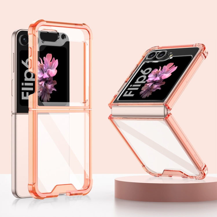 For Samsung Galaxy Z Flip6 GKK Airbag Full Coverage Phone Case(Orange)