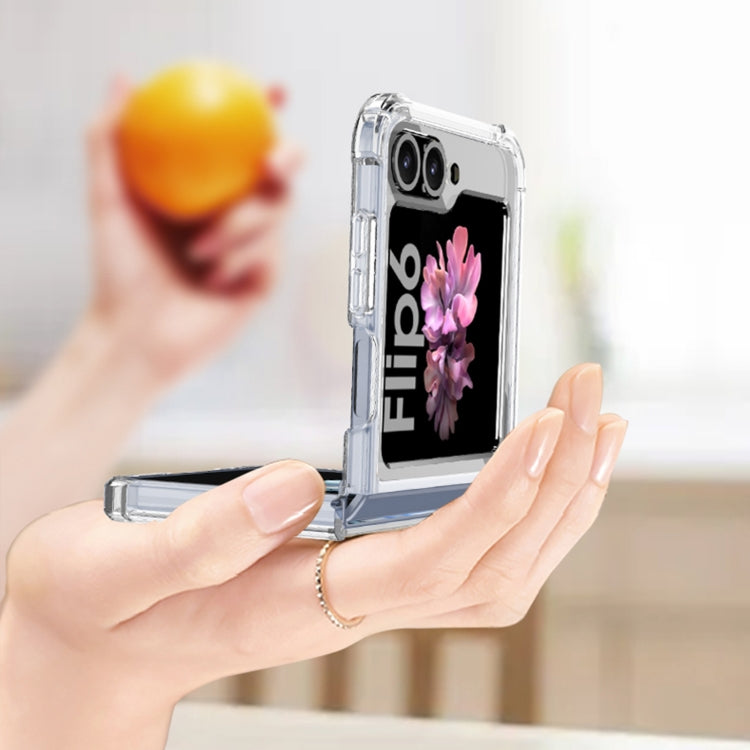 For Samsung Galaxy Z Flip6 GKK Airbag Full Coverage Phone Case(Orange)