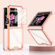 For Samsung Galaxy Z Flip6 GKK Airbag Full Coverage Phone Case with Tempered Film(Orange) - free shipping - PMC Jewellery - Order now!